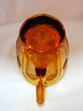 Fostoria Frosted Coin Dot Amber Pitcher 6 3/4" Dee