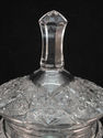 Cut Crystal Huge 13 1/2" T Covered Compote Pressed