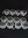 Colony Indiana Glass Clear Royal 12 Punch Cups Hoo