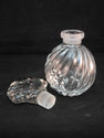 Perfume Bottle & Stopper 6" Vintage Swirled Tusk B