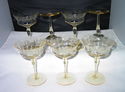 Superb Set of 7 Wine Goblets Yellow Topaz Lemon El