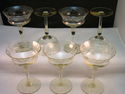 Superb Set of 7 Wine Goblets Yellow Topaz Lemon El