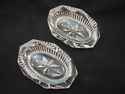 Set of 2 Crystal Clear Open Master Salts and Spoon