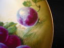 JHR Bavaria Signed 8 1/4" Plate Berries Plum Old W