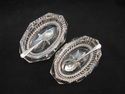 Set of 2 Crystal Clear Open Master Salts and Spoon