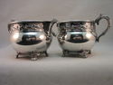 Wallace Silverplate Avalon Creamer 2834 & Sugar 28