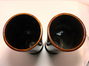 Haeger 11 3/4 in Footed Cylinder Vase Set of 2 Cho