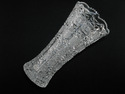 Queen Lace 10" Hand Cut Crystal Trumpet Vase Czech