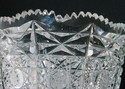 Queen Lace 10" Hand Cut Crystal Trumpet Vase Czech