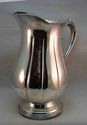 Towle Ribbed Silverplate Ice Water Pitcher on Pede