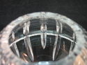 Irish Crystal Pressed Cut Clear Crystal Rose Bowl 