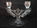 Paden City Like Candle Holders Butterfly or Fan Cl