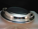 Sheridan Silver Plate Covered Vegetable Oval Bowl 