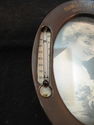 Thermometer Vintage Oval Metal Frame Gorgeous BW P