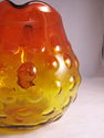 Blenko 48 Oz Hobnail 6" Pitcher Amber Handle Tange