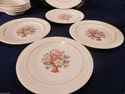 Salem China Basket Petit Point Dessert Set Cake Pl