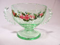 Rare Westmoreland Glass Wings Sugar Creamer Uraniu