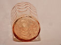 Fostoria 8” Amber Optic Loop 4100 Vase with Orig