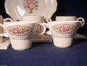 Salem China Basket Petit Point 15 Piece Child Dess