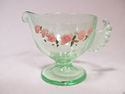 Rare Westmoreland Glass Wings Sugar Creamer Uraniu