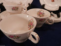 Salem China Basket Petit Point Dessert Set Cake Pl