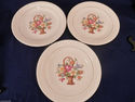 Salem China Basket Petit Point 6 Dinner Plates 9 1