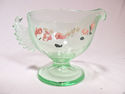 Rare Westmoreland Glass Wings Sugar Creamer Uraniu
