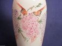Chinese Hand Painted Wisteria Orange Birds Eggshel