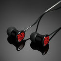Transformers Licensed Black & Red Metal Earbuds 