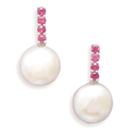 Cultured Freshwater Coin Pearl and Pink Sapphire 1