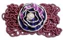 Purple Coffee Capsule Upcycled Cuff Rose Bracelet