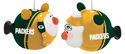 Green Bay Packers Led Santa And Snowman Christmas 