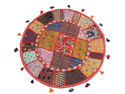Beautiful Round Accent Cushion Vintage Patchwork I