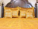 Elephant India Bedroom Decor 7P Zari Yellow Brocad