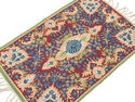 Floral Rug Kashmir Handicraft Chain Stitch Embroid