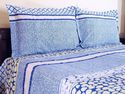 3P Cotton Indian Bedding Sheet Queen Set Pillow Sh