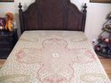 Cashmere Bahaar Wool Bedspread Jamavar Indian Bedd