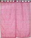 2 Pink Sari Designer India Window Curtains Sheer P