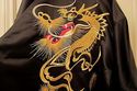 Genuine Japanese embroidered Kimono- Golden DRAGON