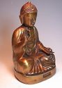 Japanese Bronze  BUDDHA meditates on Stand 7 1/4"
