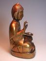 Japanese Bronze  BUDDHA meditates on Stand 7 1/4"