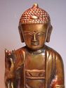 Japanese Bronze  BUDDHA meditates on Stand 7 1/4"
