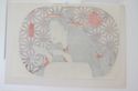 Antique Japanese Woodblock  FAN  Print- Fortune Te