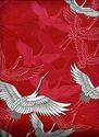 Genuine Japan Lady Kimono- White & Pink Crane bird