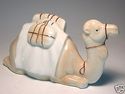A Handpainted German CAMEL sits with luggage signe