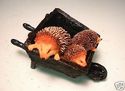 English Bowbrook Hedgehog Family dwell in Wheel ba