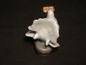 French Limoge -White DOVE+ wedding card,heart thro