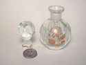 German  Handcut Lead Crystal  Perfume Bottle,Mint 