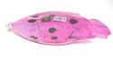 English Langham Glass handblow tropical Dotty pink