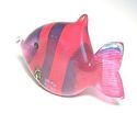 English Langham Glass tropical Stripe  ANGEL fish,